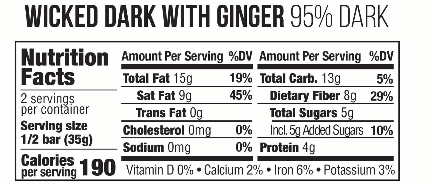 95% Wicked Dark with Ginger