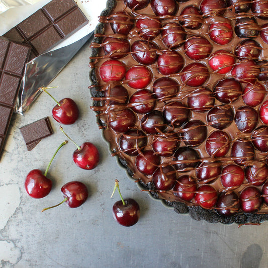 No-Bake Double Chocolate Cherry Tart