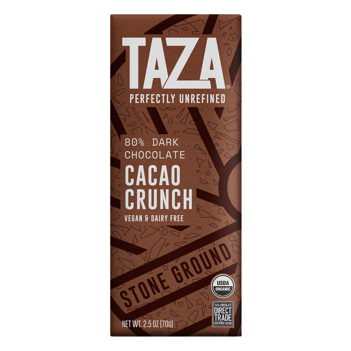 Taza 80% dark Cacao Crunch chocolate bar