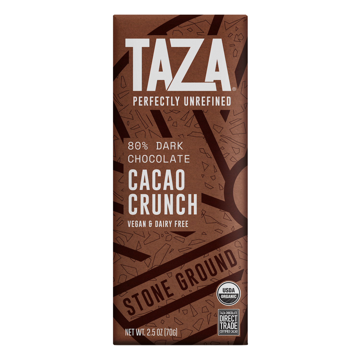 Taza 80% dark Cacao Crunch chocolate bar