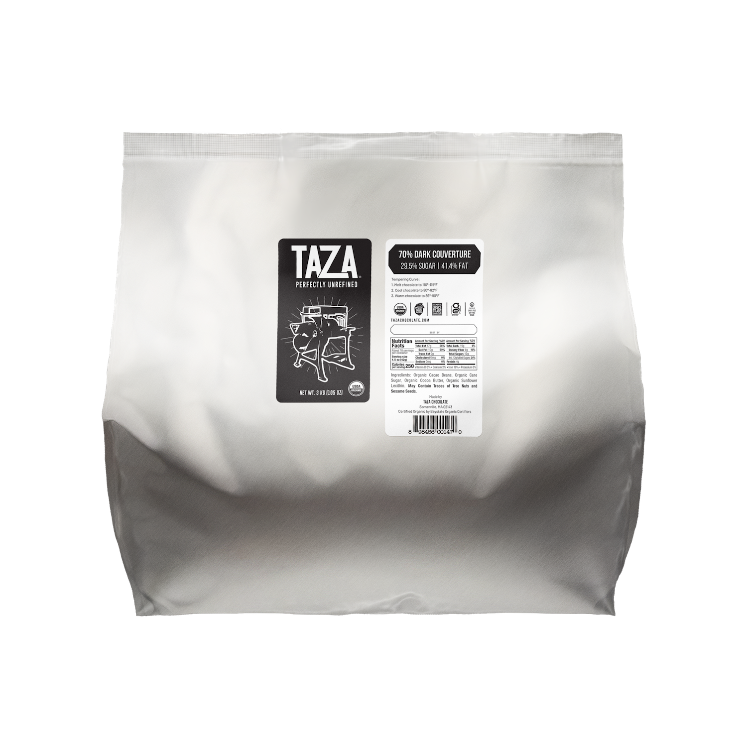 70% Dark Couverture Baking Chocolate