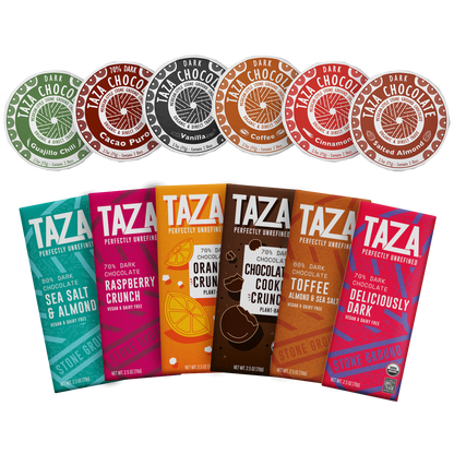 Taza Boldest Flavors Gift Box contents