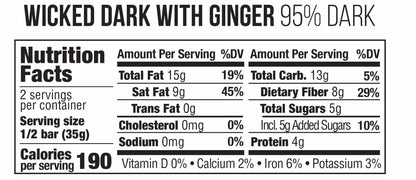 95% Wicked Dark with Ginger