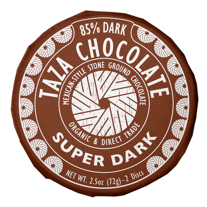 Taza Chocolate stone ground Super Dark Chocolate Disc, Mexican-style dark chocolate