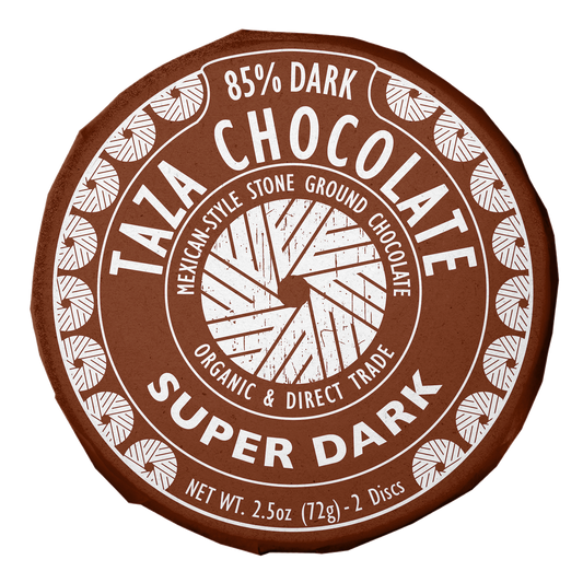 Taza Chocolate stone ground Super Dark Chocolate Disc, Mexican-style dark chocolate