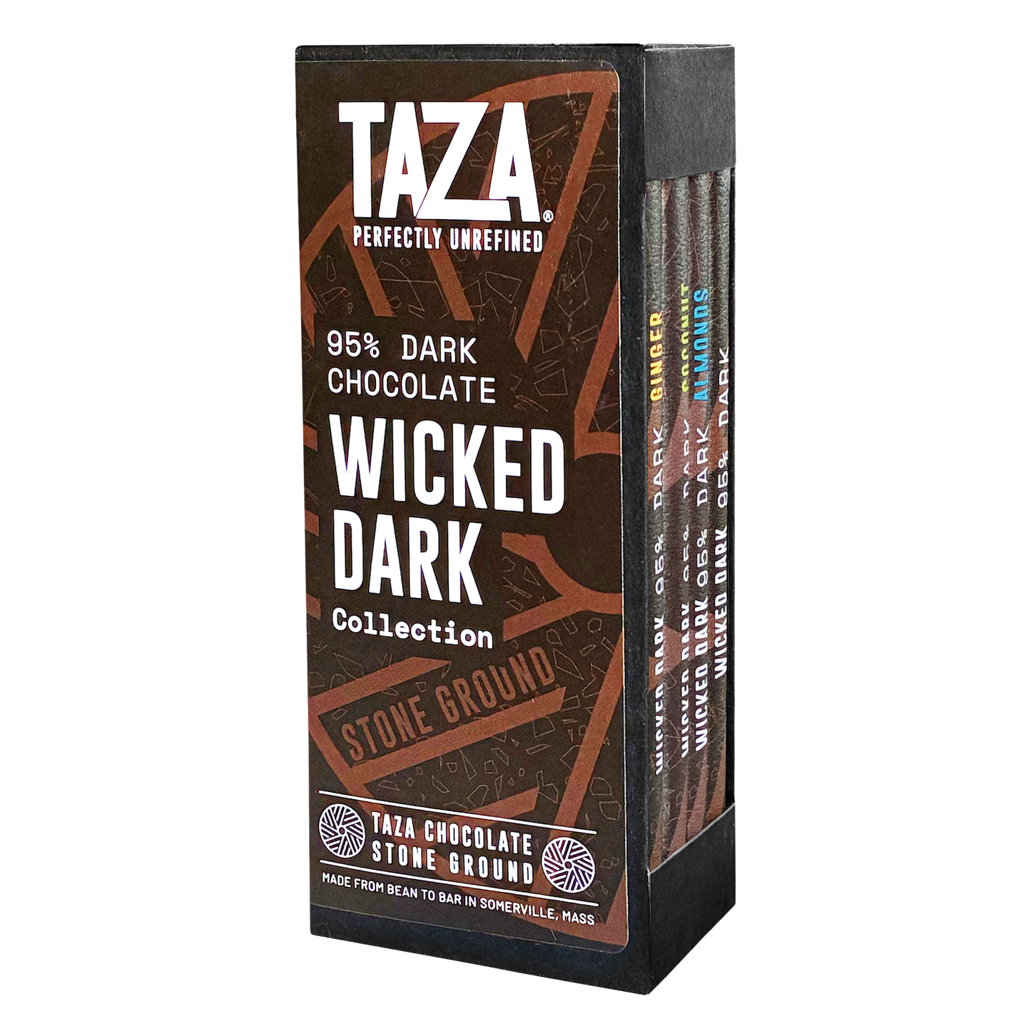 Taza Wicked Dark 4-bar Bundle - 95% dark chocolate
