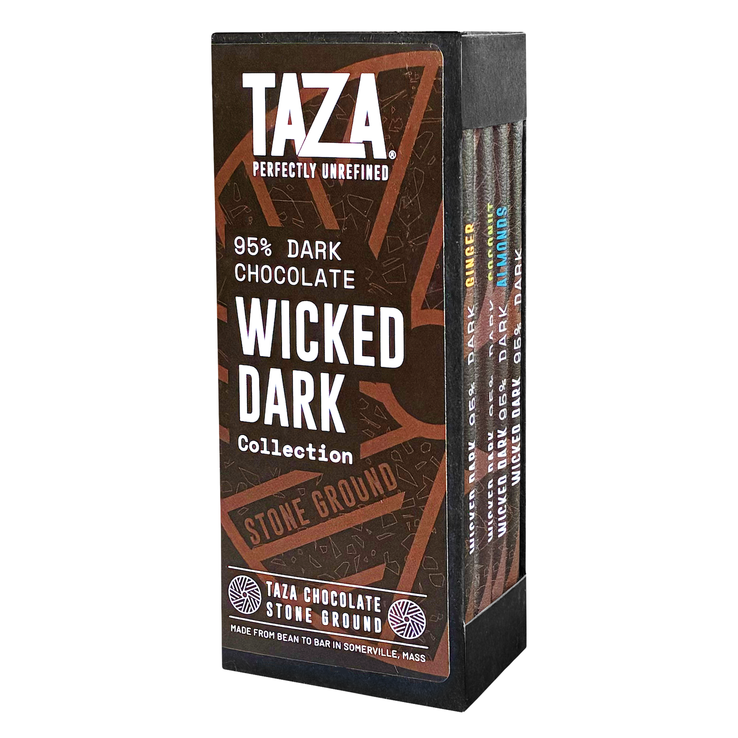 Taza Wicked Dark 4-bar Bundle - 95% dark chocolate
